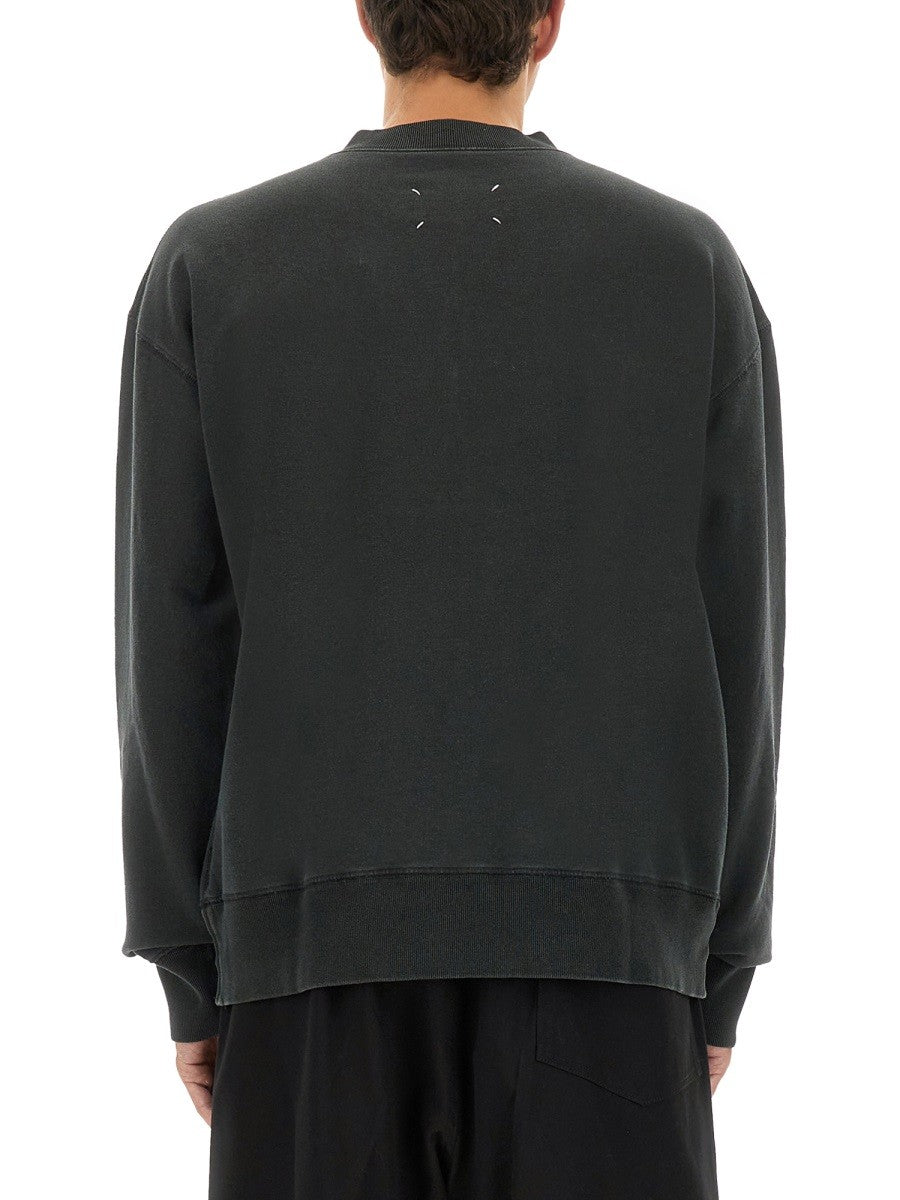 Maison Margiela THREE-QUARTER ZIPPER SWEATSHIRT