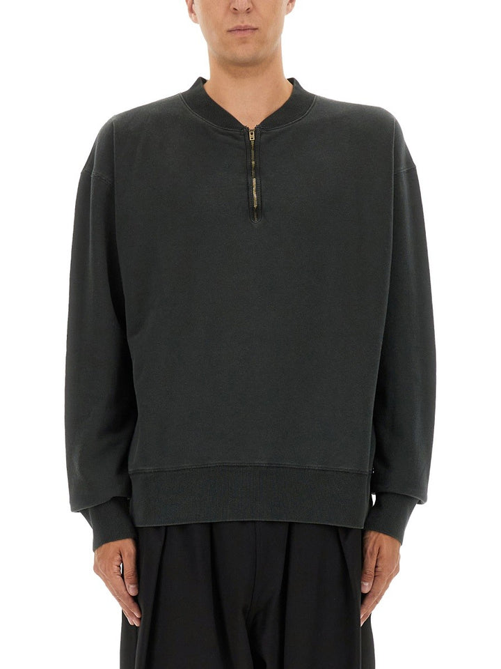 Maison Margiela THREE-QUARTER ZIPPER SWEATSHIRT