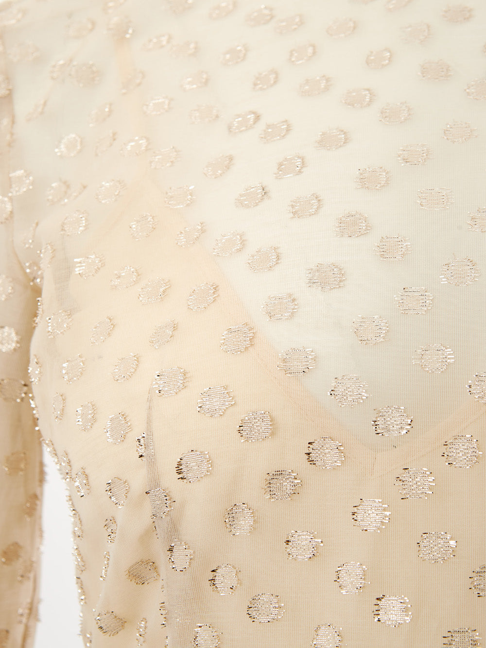 Tulle Dress with Gold Applications