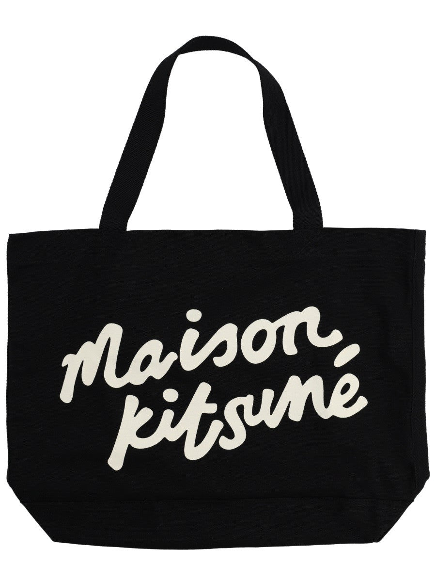 Maison Kitsune TOTE BAG WITH WRITING