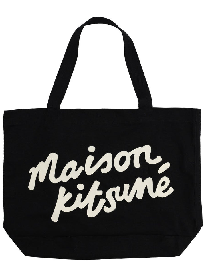 Maison Kitsune TOTE BAG WITH WRITING