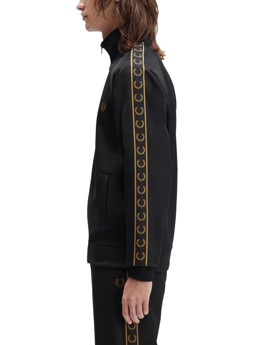 FRED PERRY "TRACK" JACKET WITH CONTRASTING WEBBING