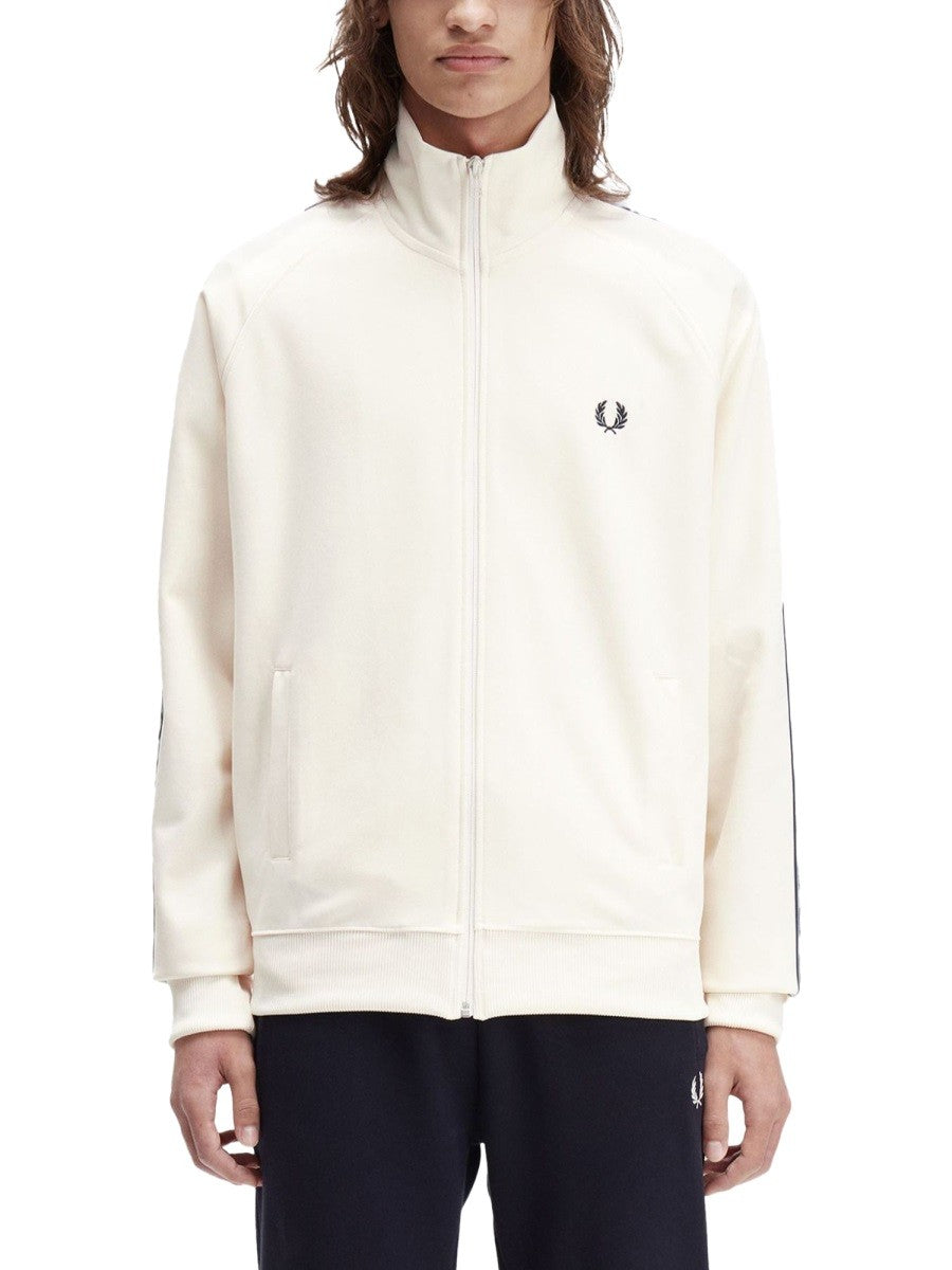 FRED PERRY "TRACK" JACKET WITH CONTRASTING WEBBING