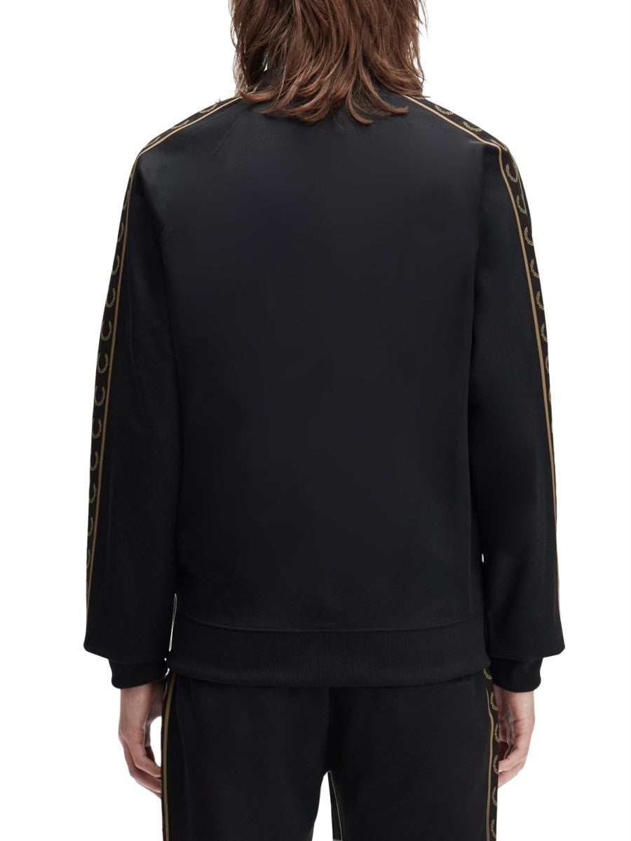 FRED PERRY "TRACK" JACKET WITH CONTRASTING WEBBING