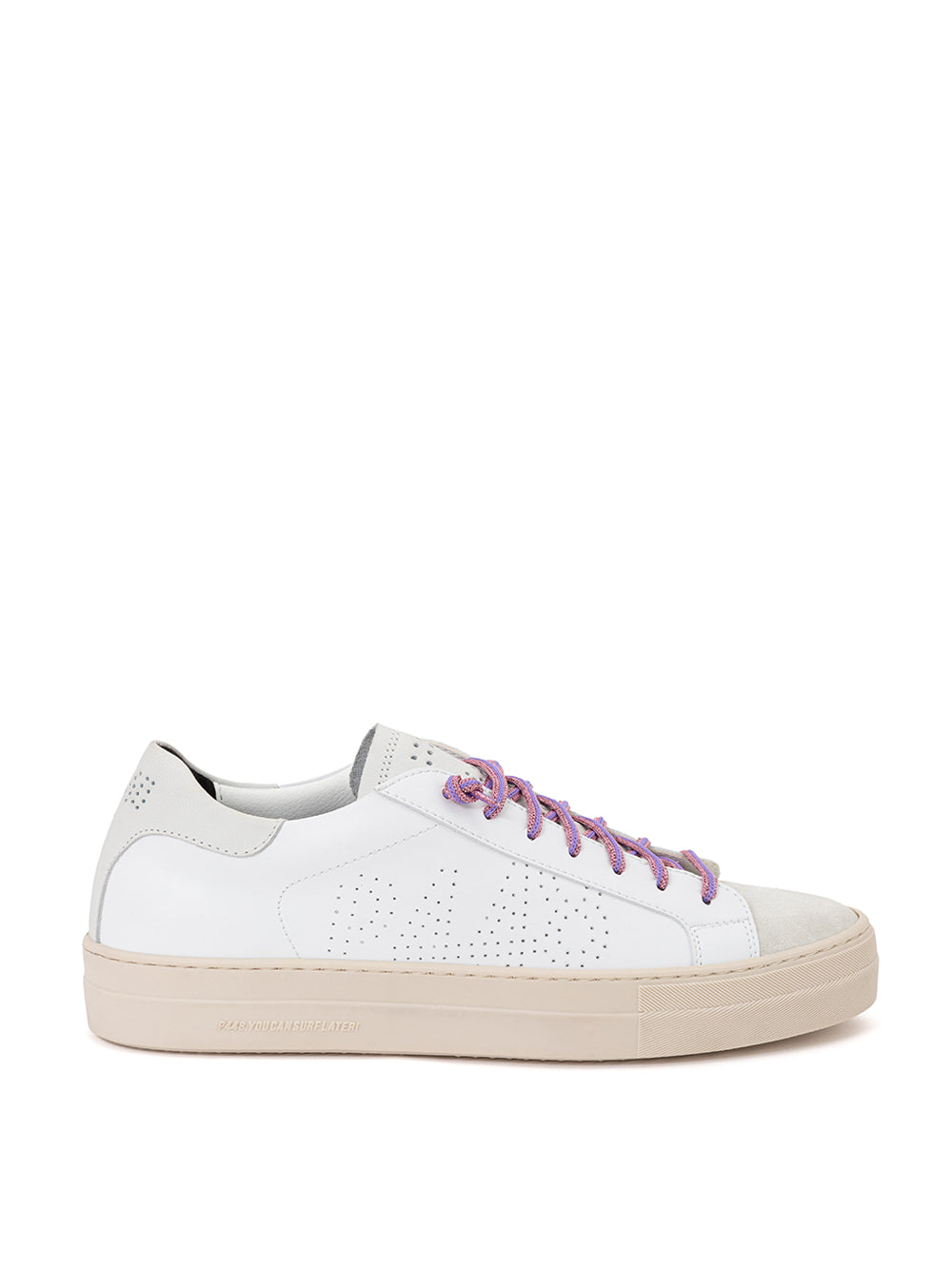 P448 White Leather Thea Sneaker