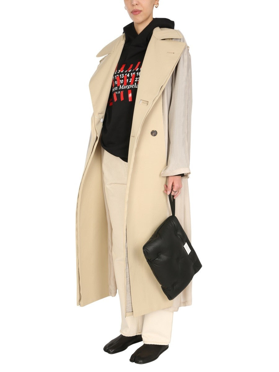 Maison Margiela TWO-MATERIAL TRENCH