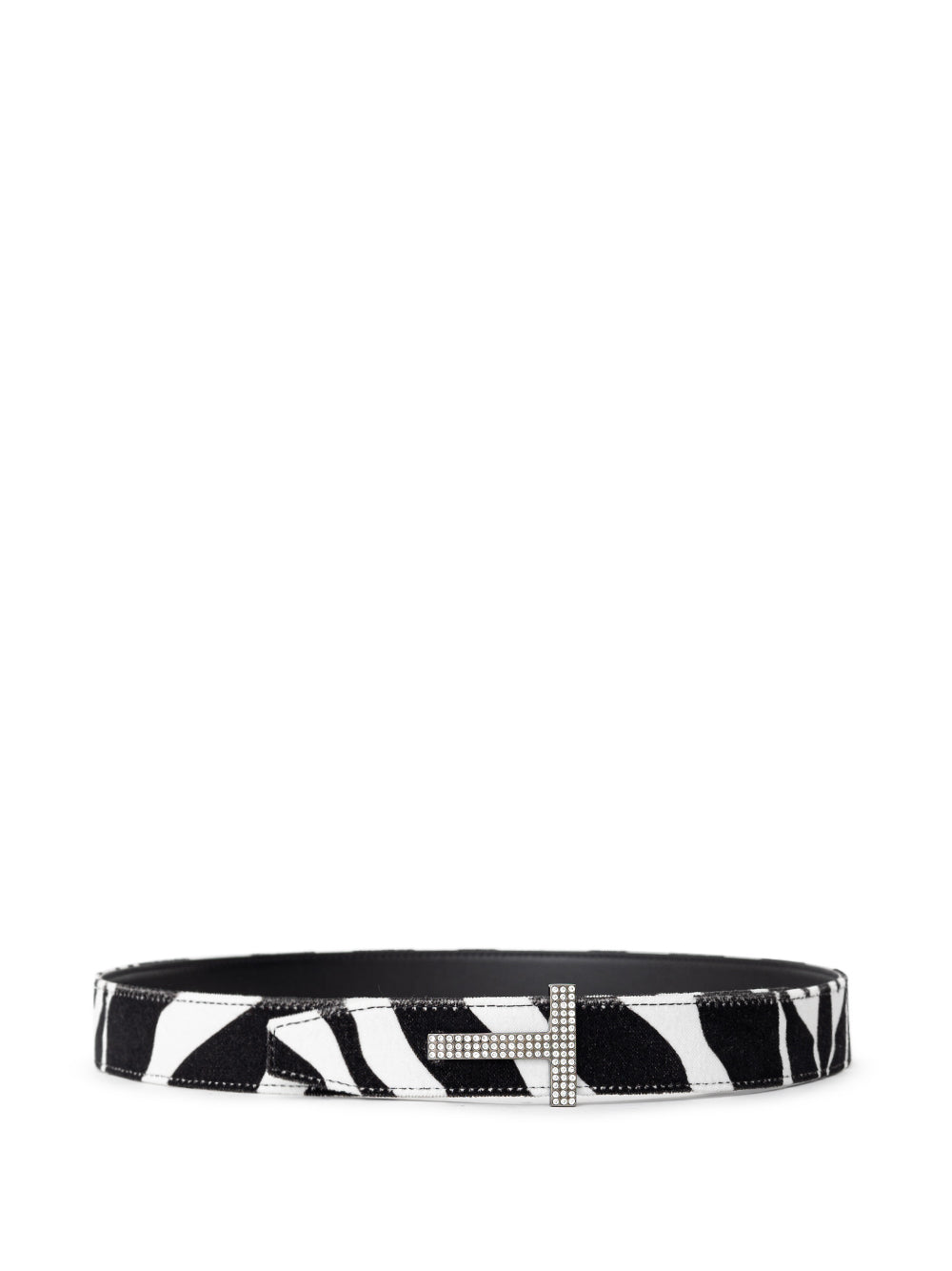 Tom Ford Black/White Velvet Belt