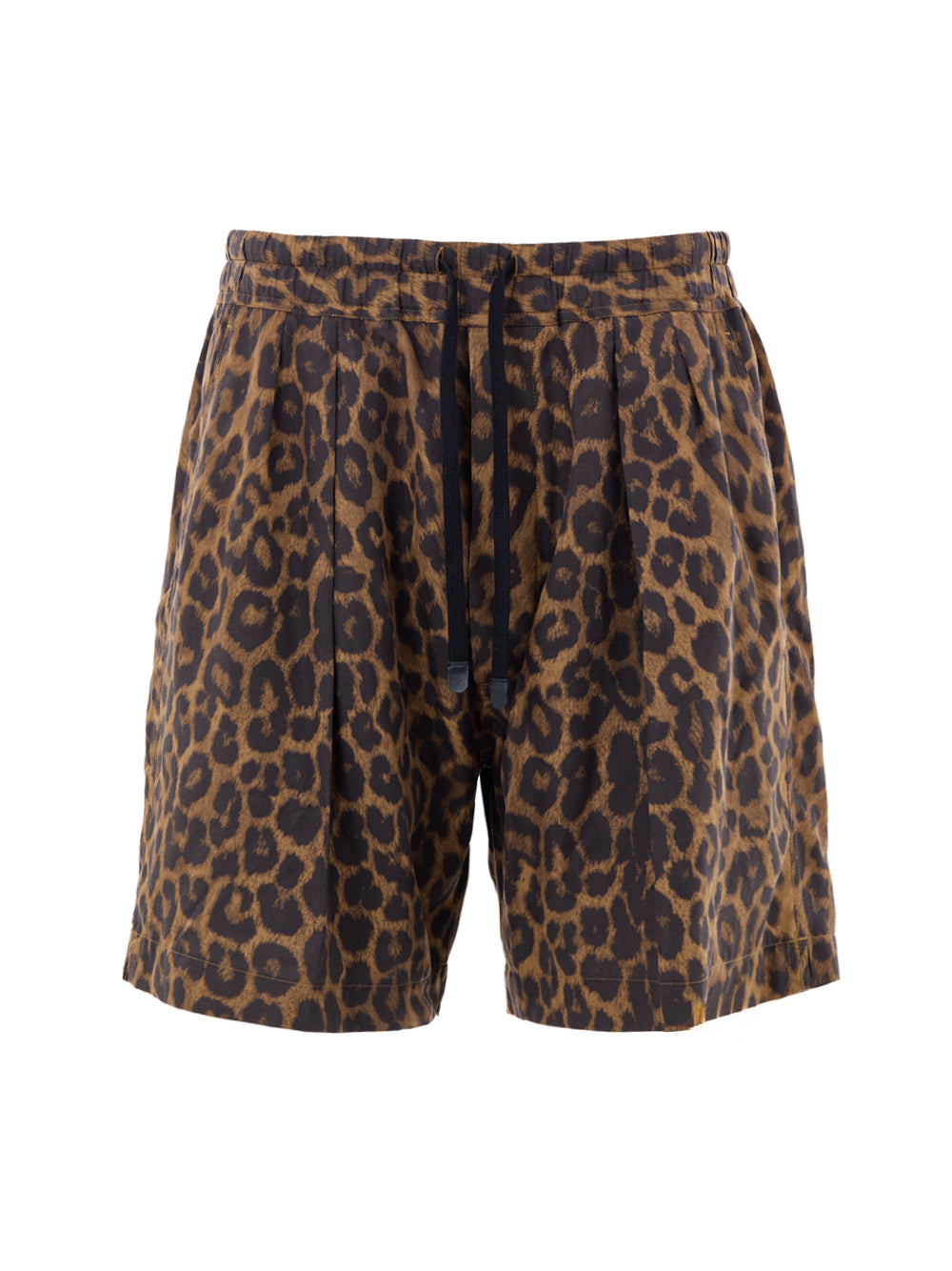 Tom Ford Men's Leopard Print Soft Shorts with Drawstring Leopardato – Siebentaschen