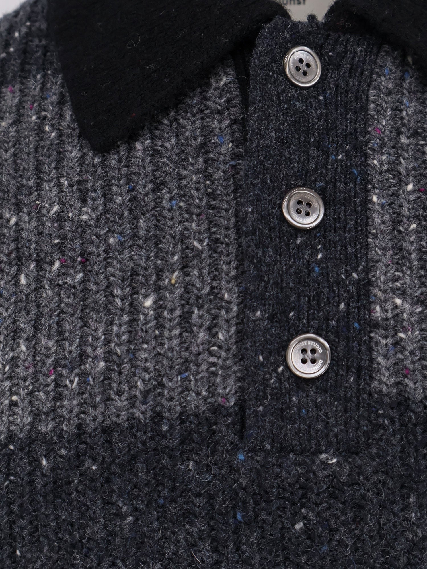 DUNST Unisex Chunky Rugby wool blend sweater