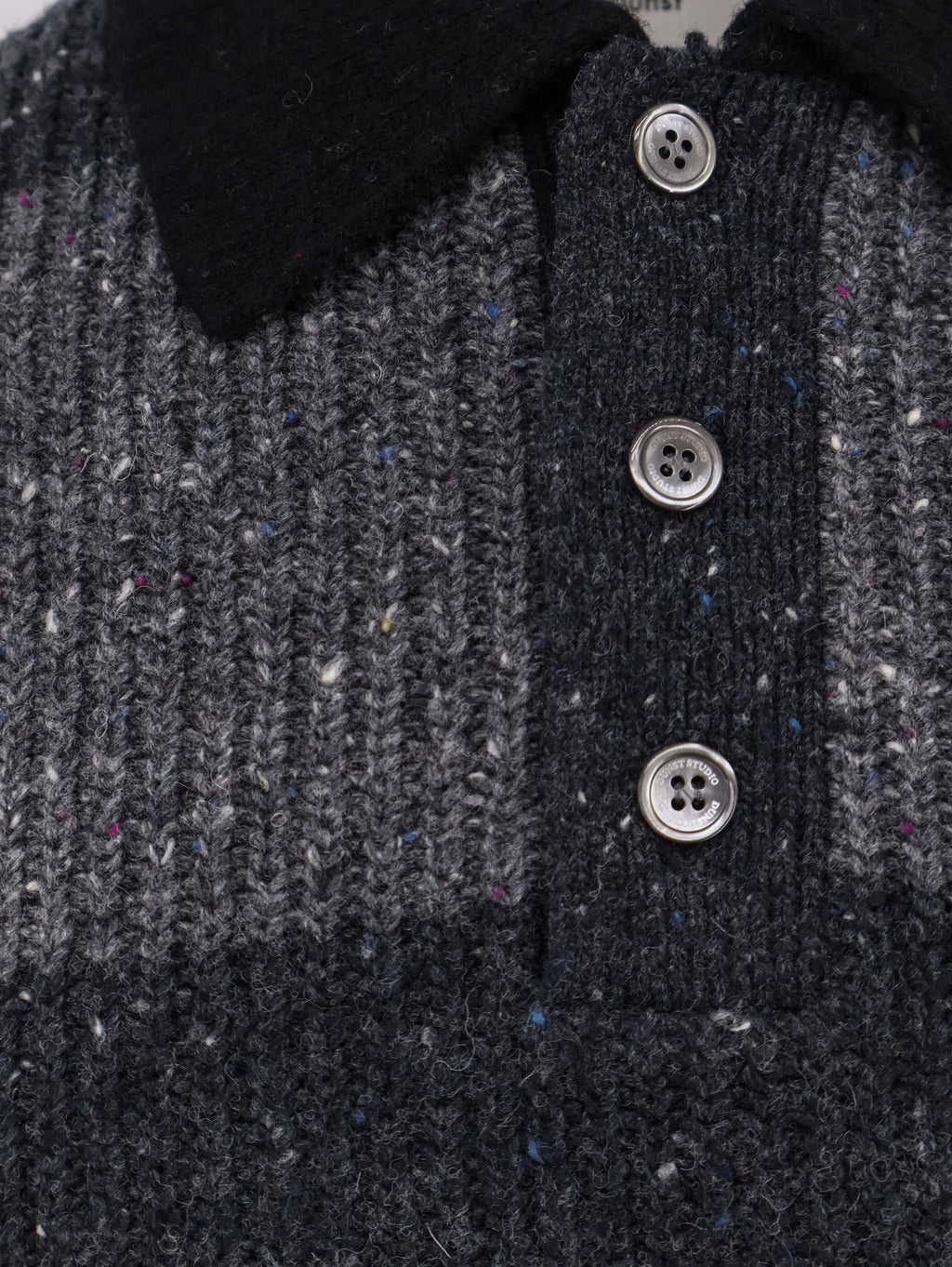 DUNST Unisex Chunky Rugby wool blend sweater