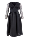 Black Dress with Tulle Bodice