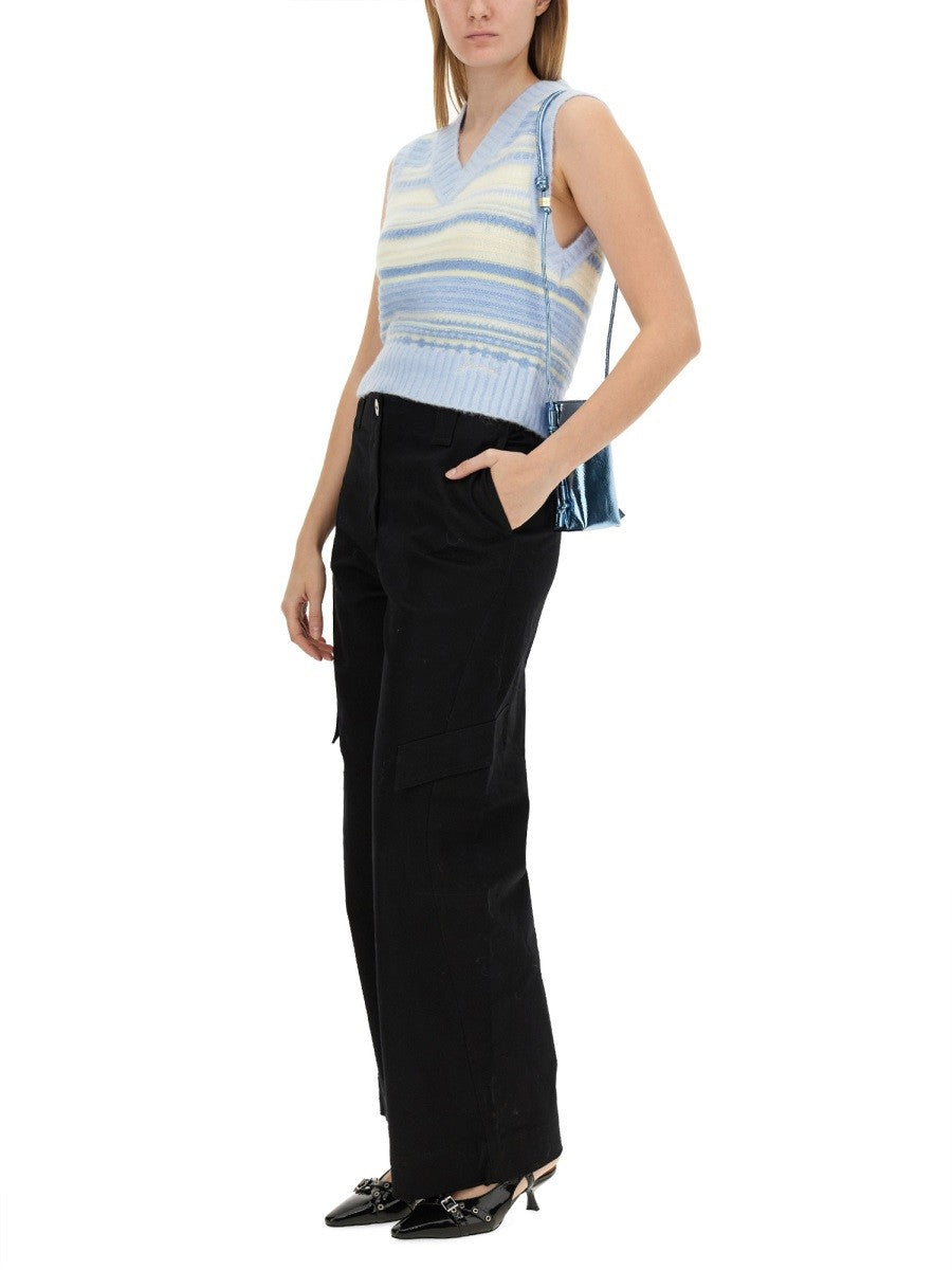 GANNI V-NECK VEST