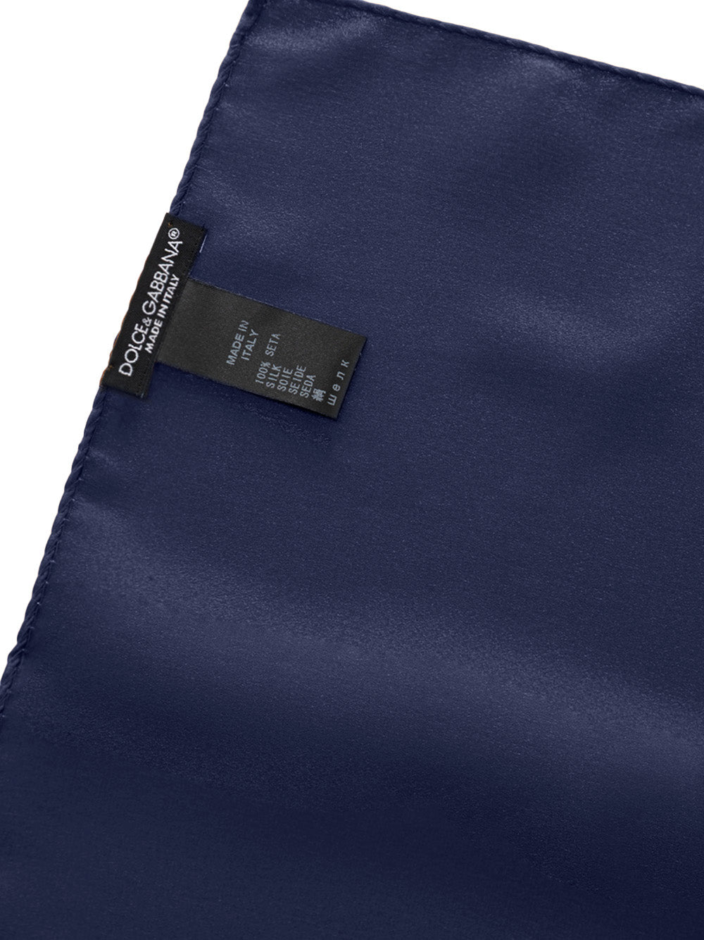 Dolce & Gabbana Blue Silk Pocket Square – 32x32cm – Siebentaschen