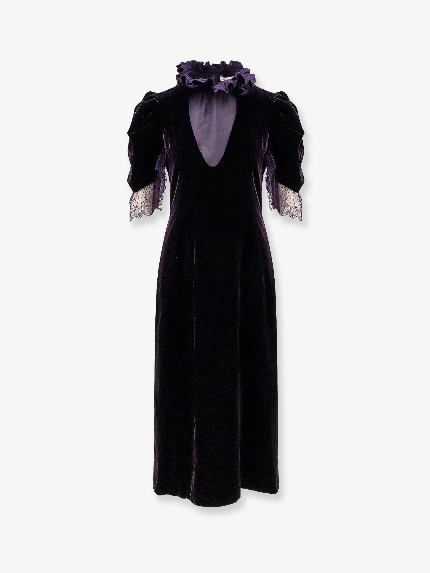 Alexander Mcqueen Velvet dress with silk lining