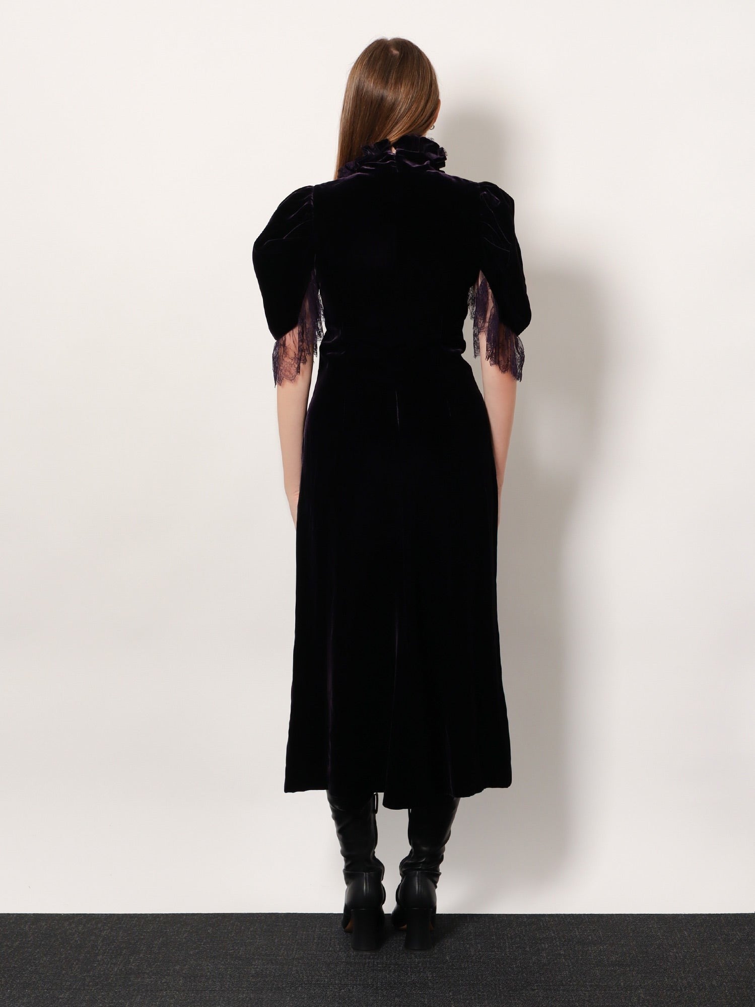 Alexander Mcqueen Velvet dress with silk lining