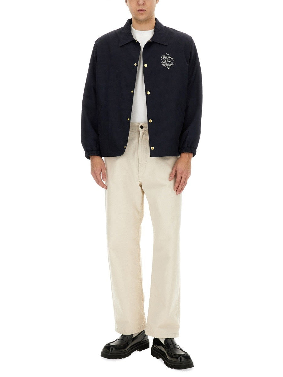 Drole De Monsieur VIGNES SLOGAN PRINT JACKET