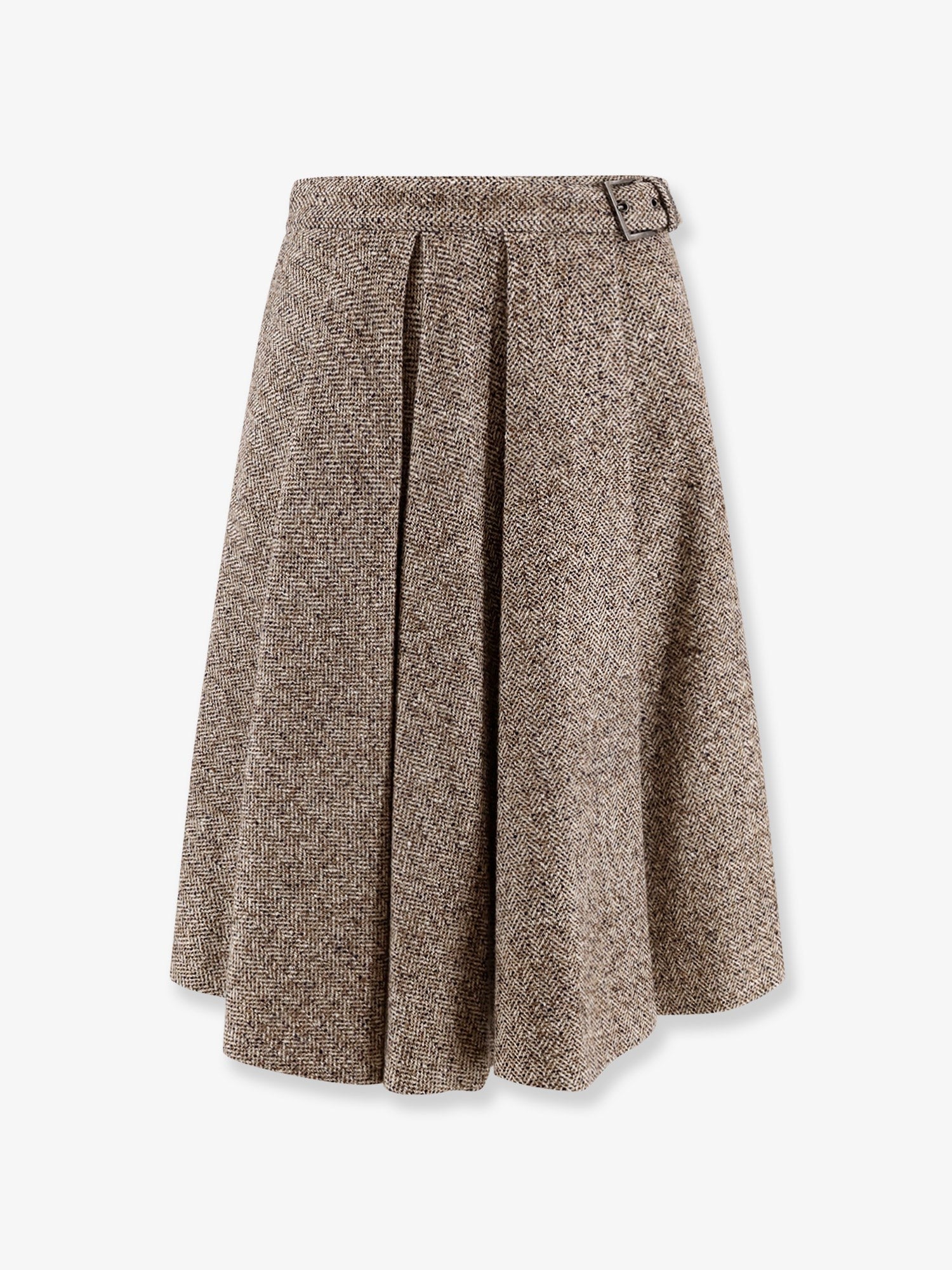 Brunello Cucinelli Virgin wool and silk midi skirt
