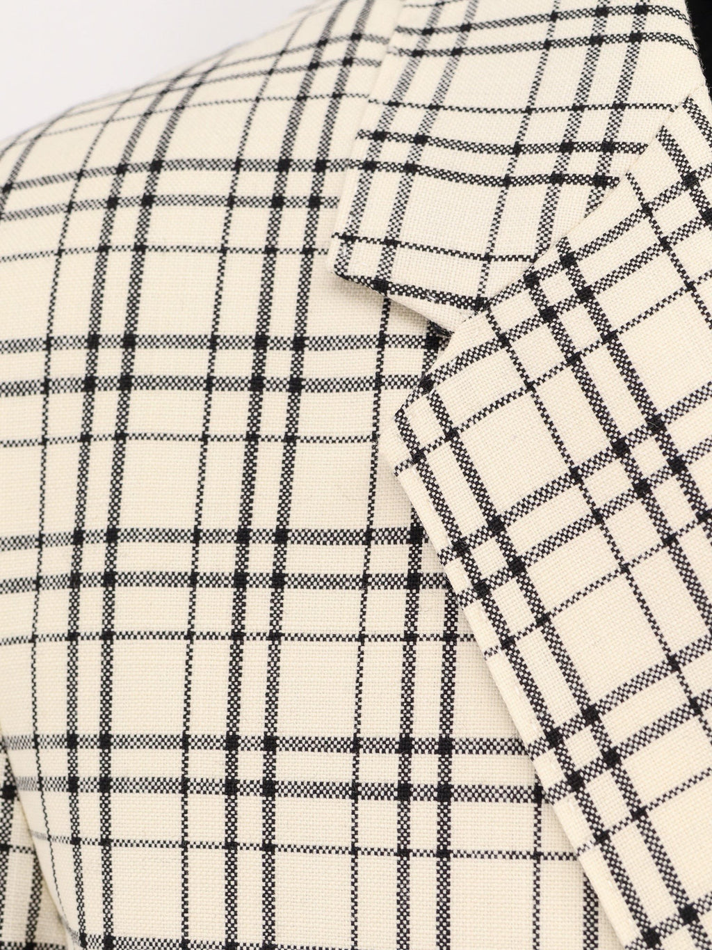 AMI PARIS Virgin wool blazer with madras motif