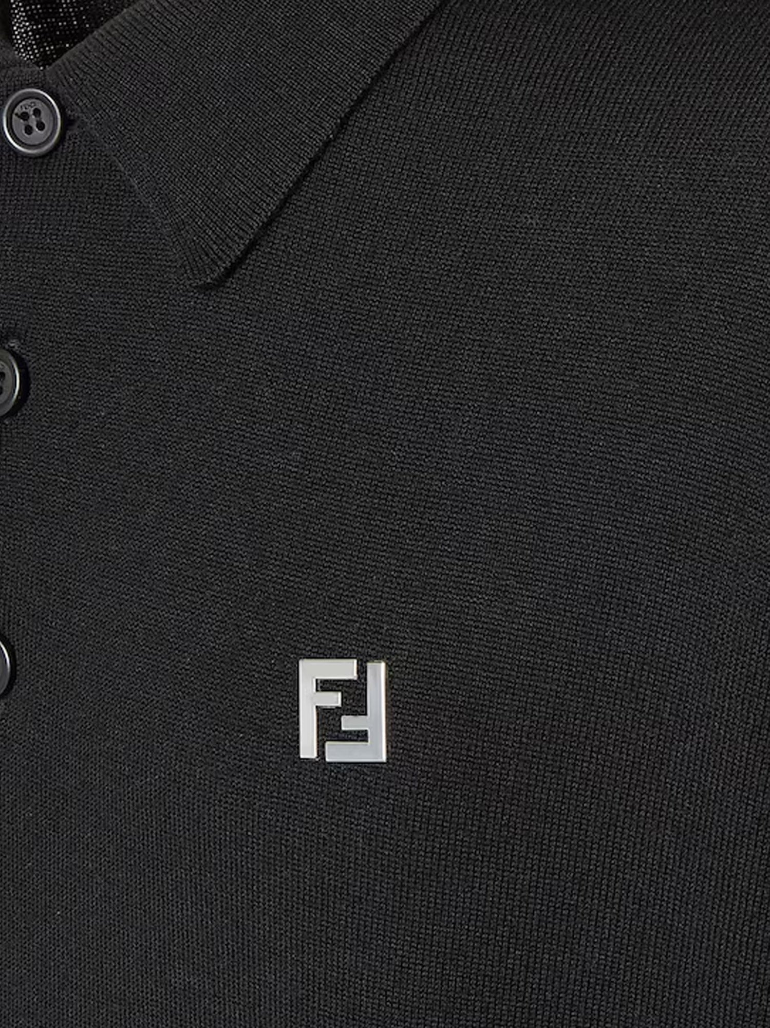 Fendi Virgin wool polo shirt