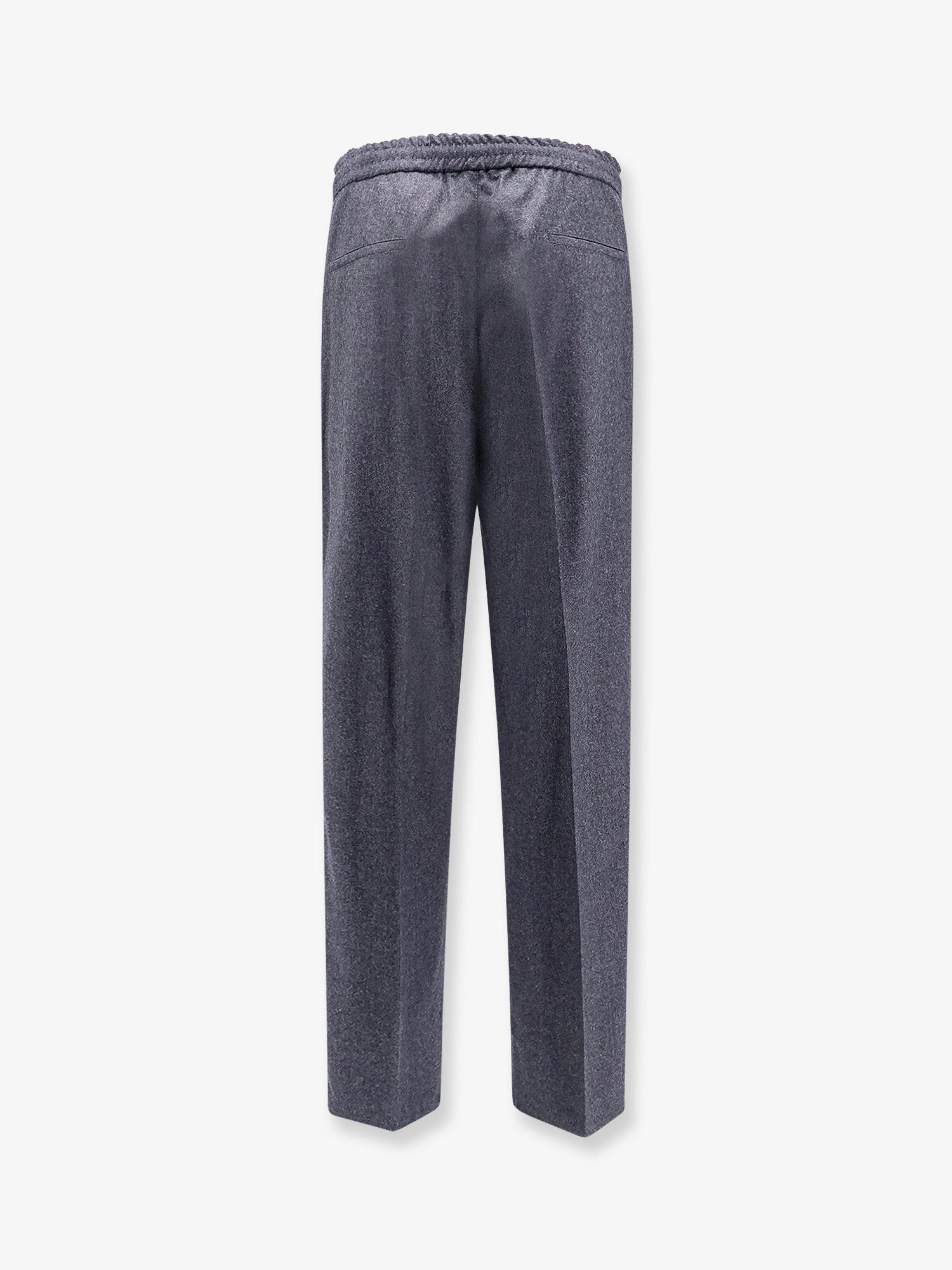 Brunello Cucinelli Virgin wool trousers with drawstring