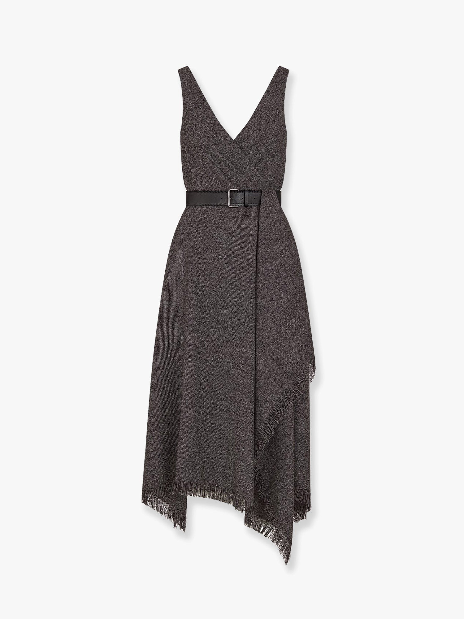 Dior Virgin wool tweed dress with leather belt