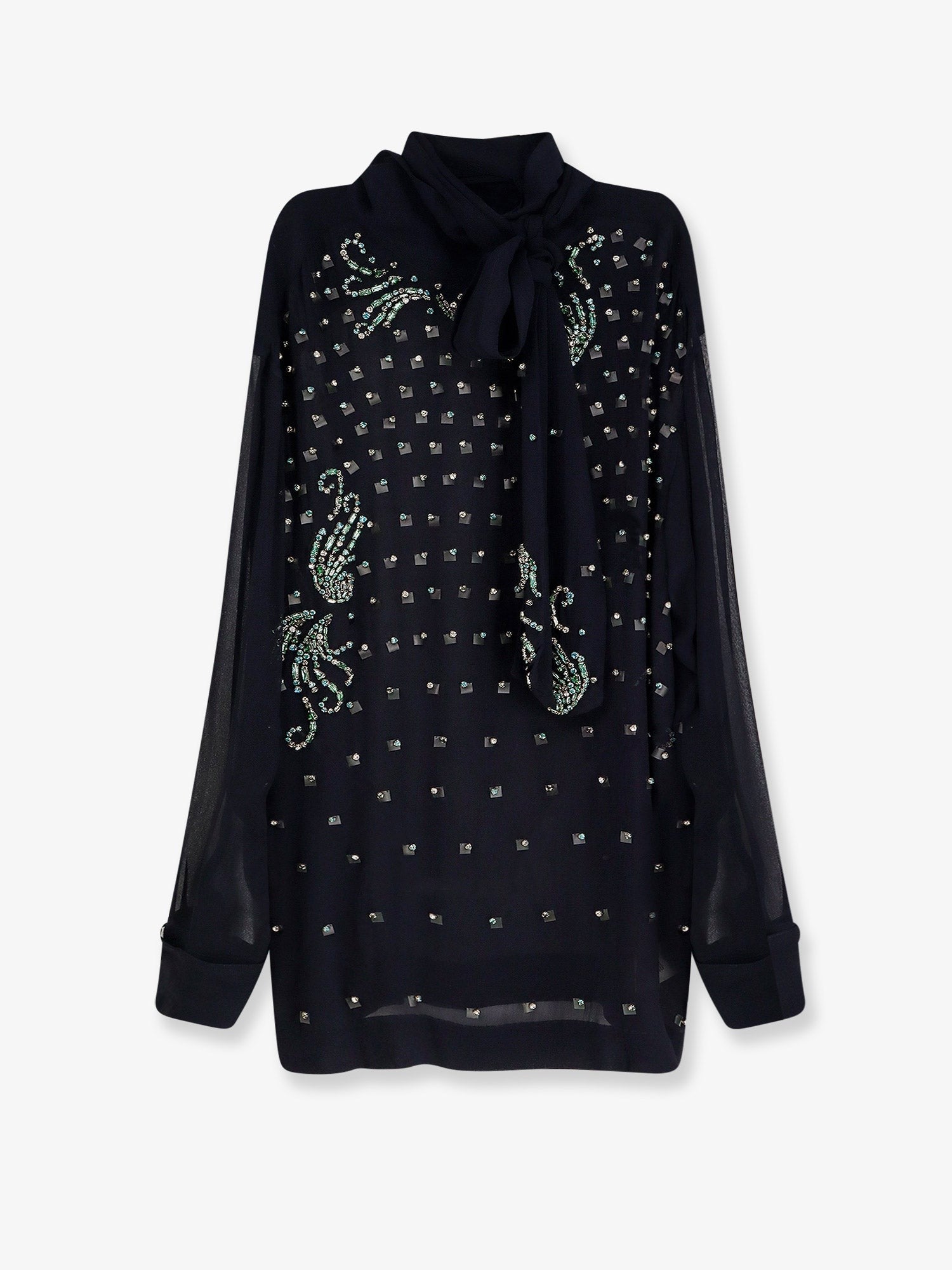 Dries Van Noten Viscose shirt with rhinestones
