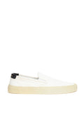 White Canvas Slip-On Saint Laurent
