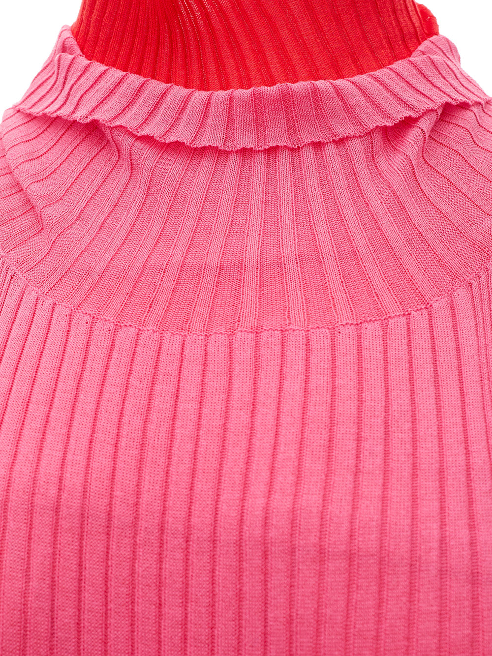 Bottega Veneta Stretch Knit Long Dress with Fringes