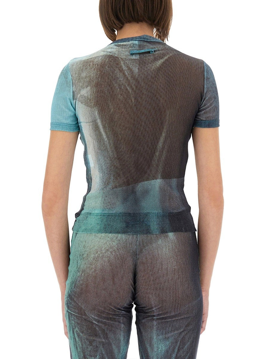 JEAN PAUL GAULTIER "WATER" MESH T-SHIRT