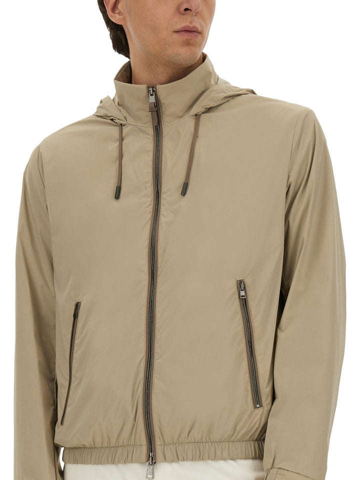 BOSS CAMEL WATER-REPELLENT WINDBREAKER