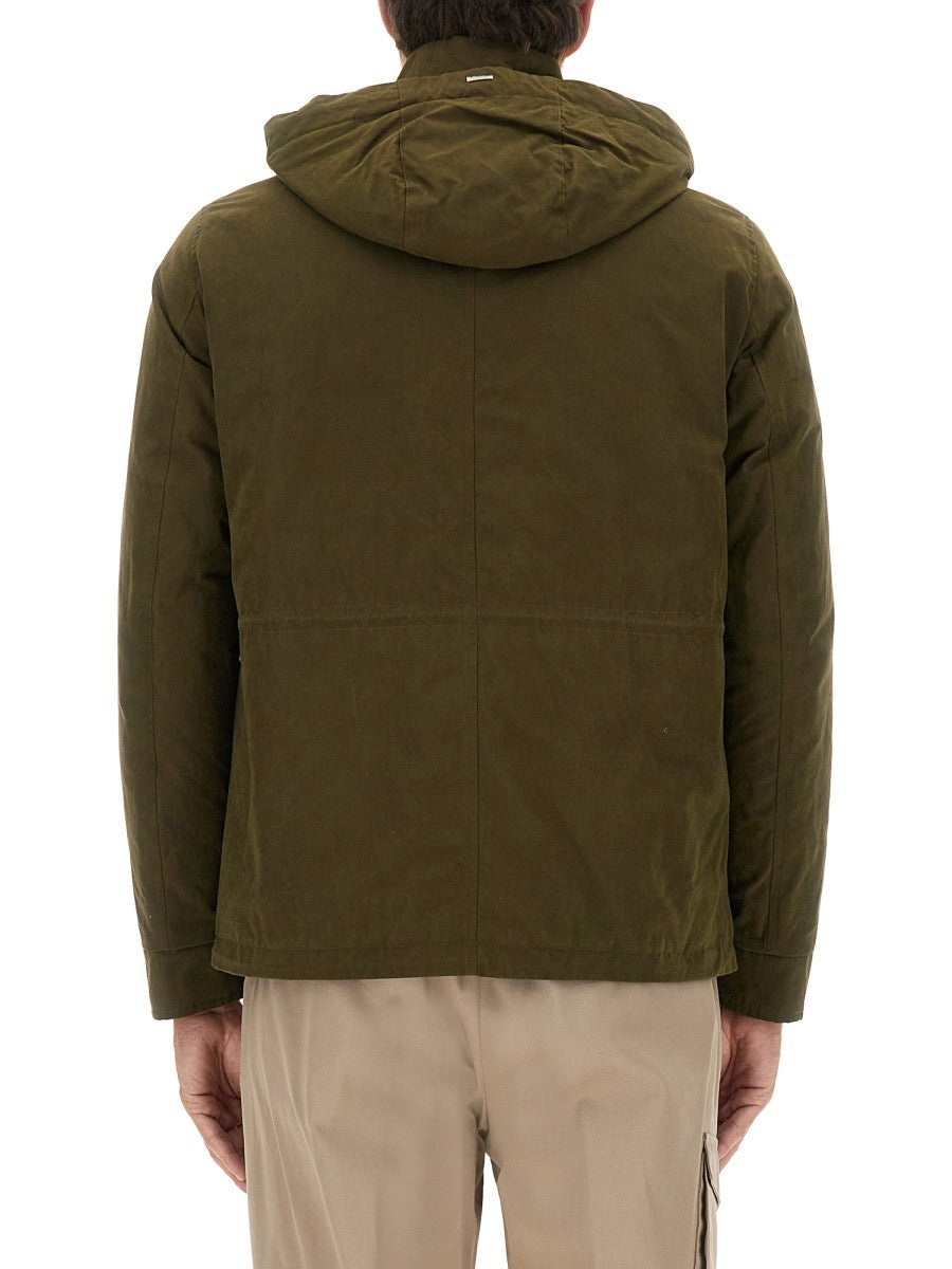 Herno WAXED COTTON SHORT PARKA