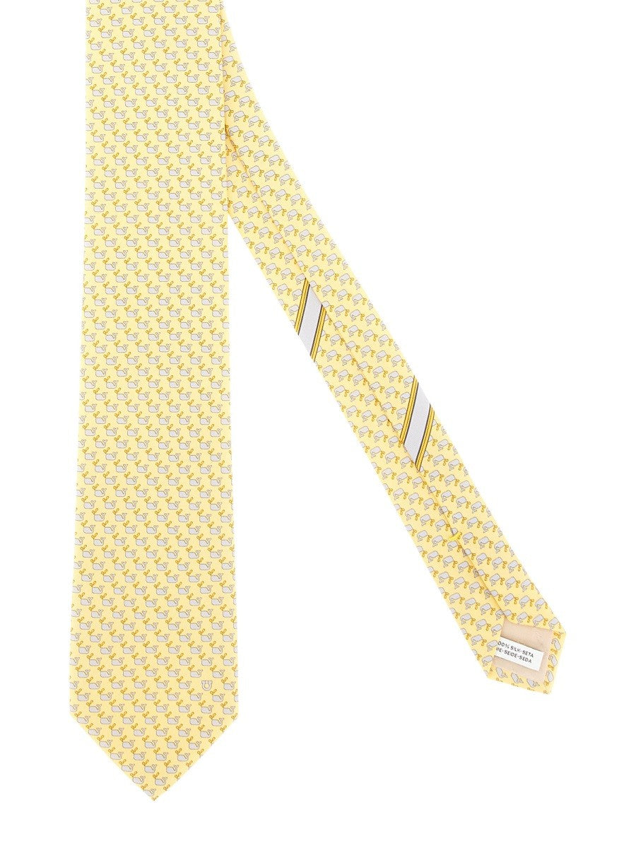 Ferragamo WHALE PRINT TIE
