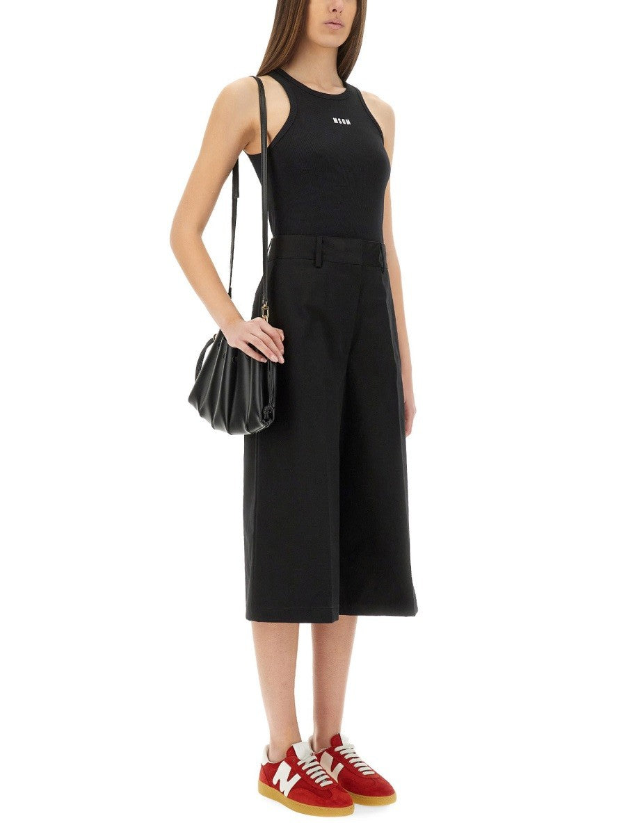 msgm "WIDE-LEG" MIDI PANTS