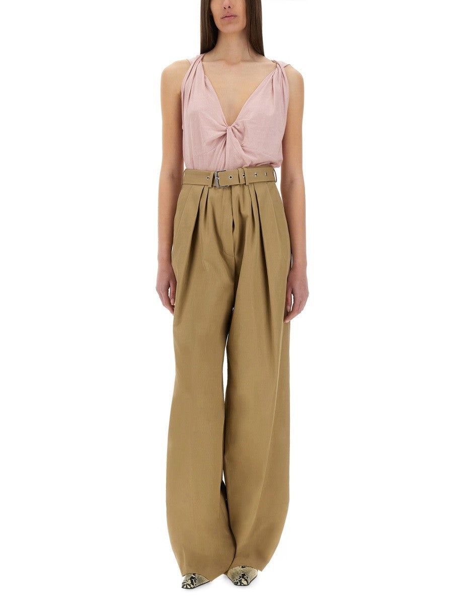 Dries Van Noten WIDE-LEG PANTS WITH BELT