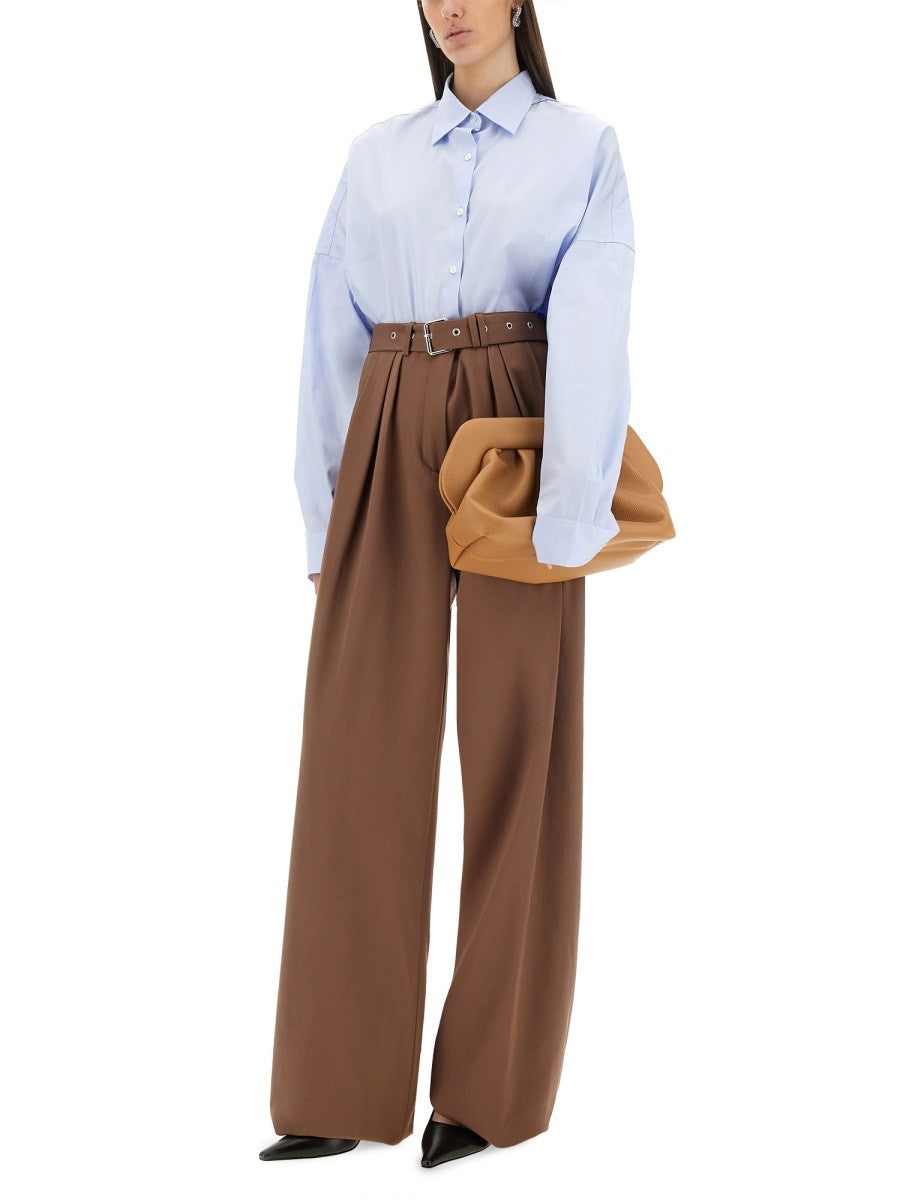 Dries Van Noten WIDE-LEG PANTS WITH BELT