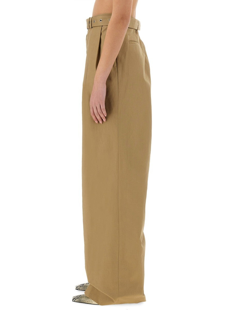 Dries Van Noten WIDE-LEG PANTS WITH BELT