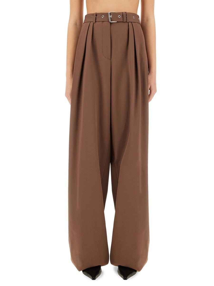 Dries Van Noten WIDE-LEG PANTS WITH BELT