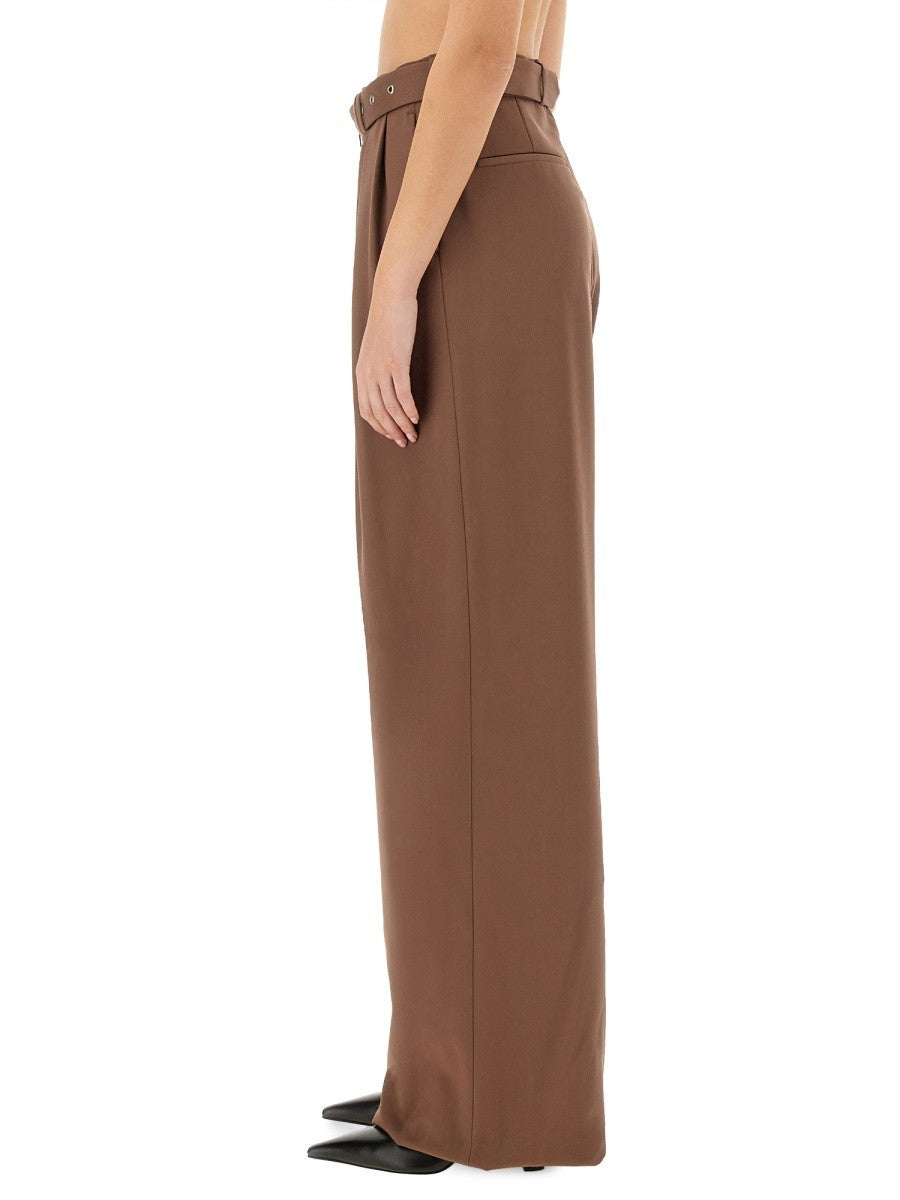 Dries Van Noten WIDE-LEG PANTS WITH BELT