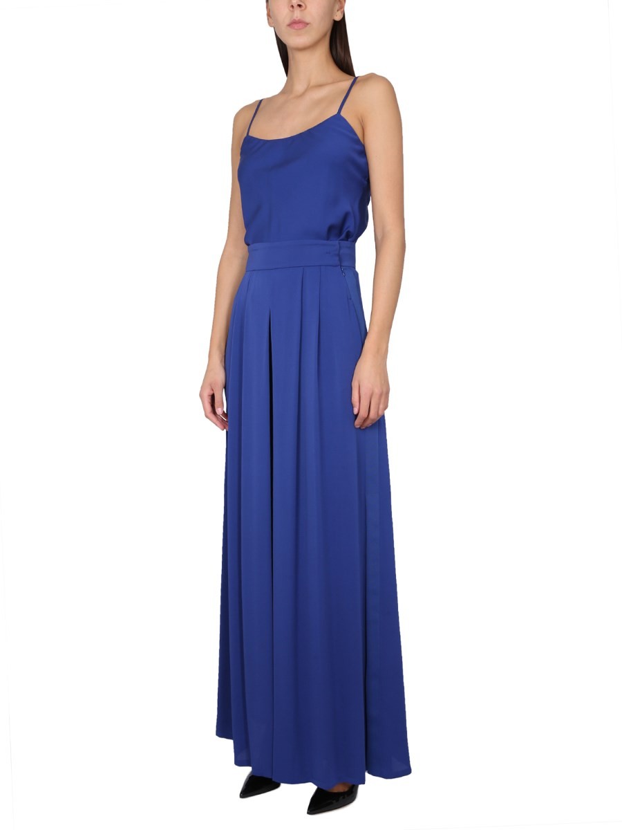 Max Mara WIDE SILK TUXEDO PANTS