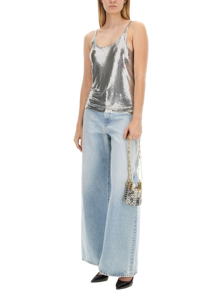 RABANNE WIRE MESH TOP