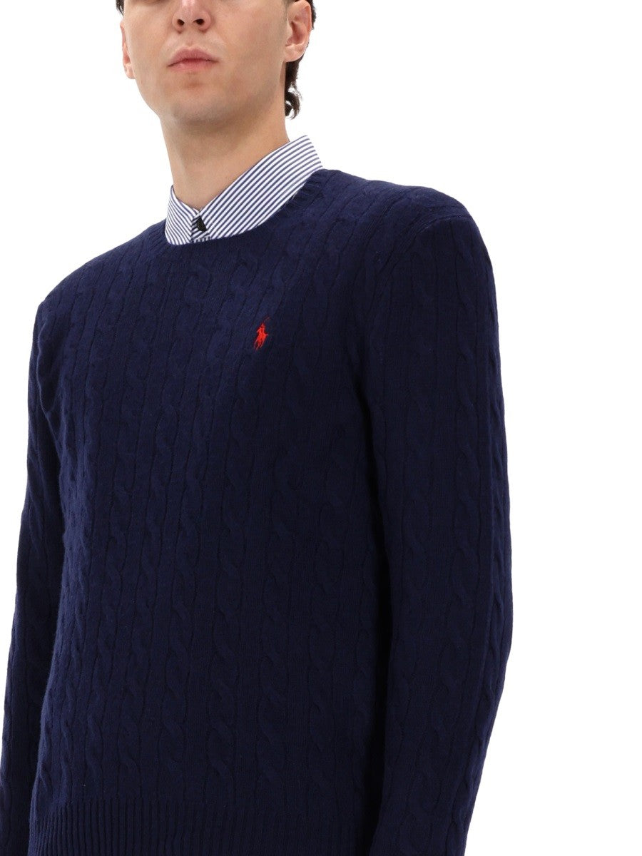 Polo Ralph Lauren WOOL AND CASHMERE CABLE KNIT SWEATER