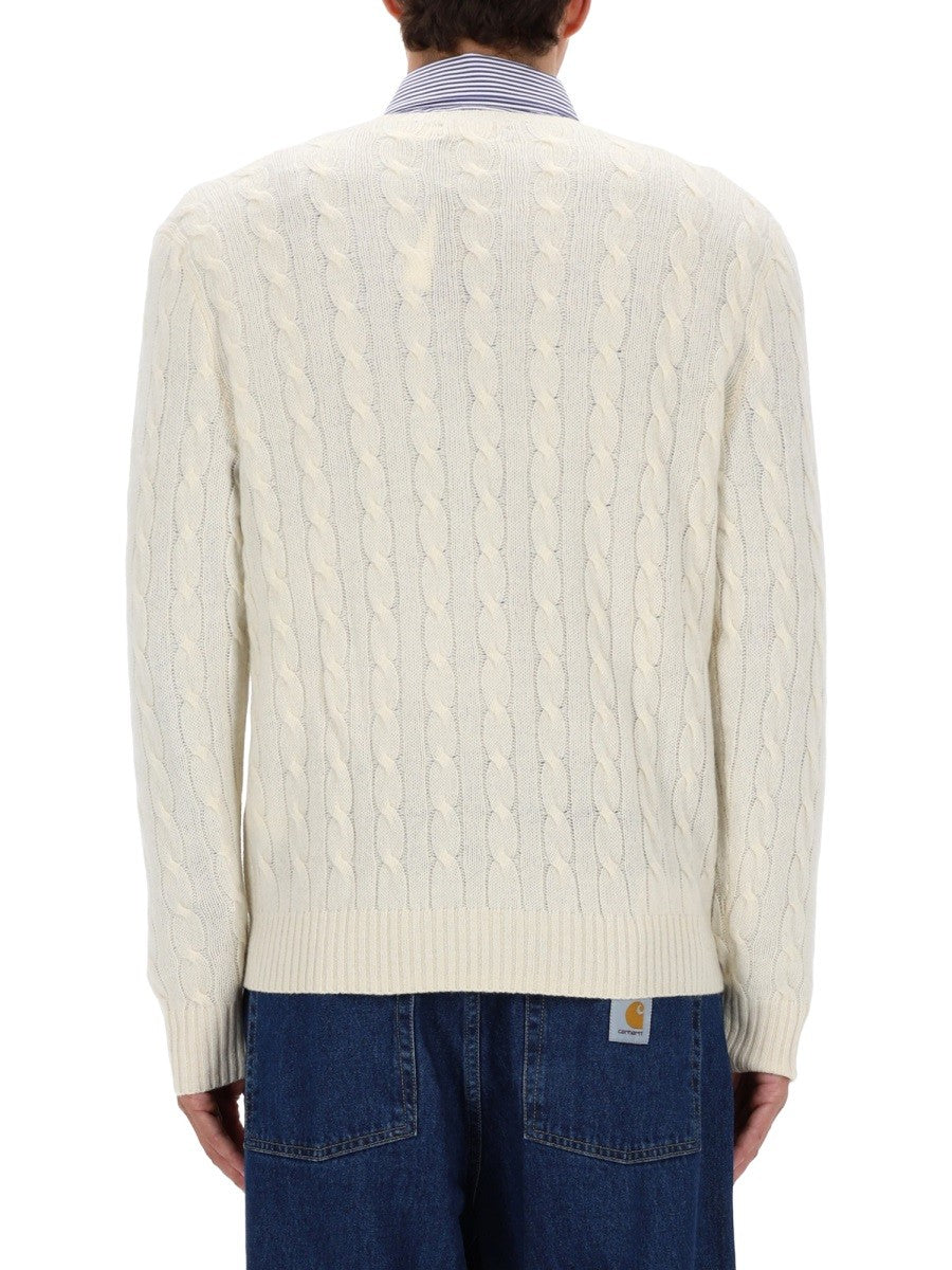 Polo Ralph Lauren WOOL AND CASHMERE CABLE KNIT SWEATER