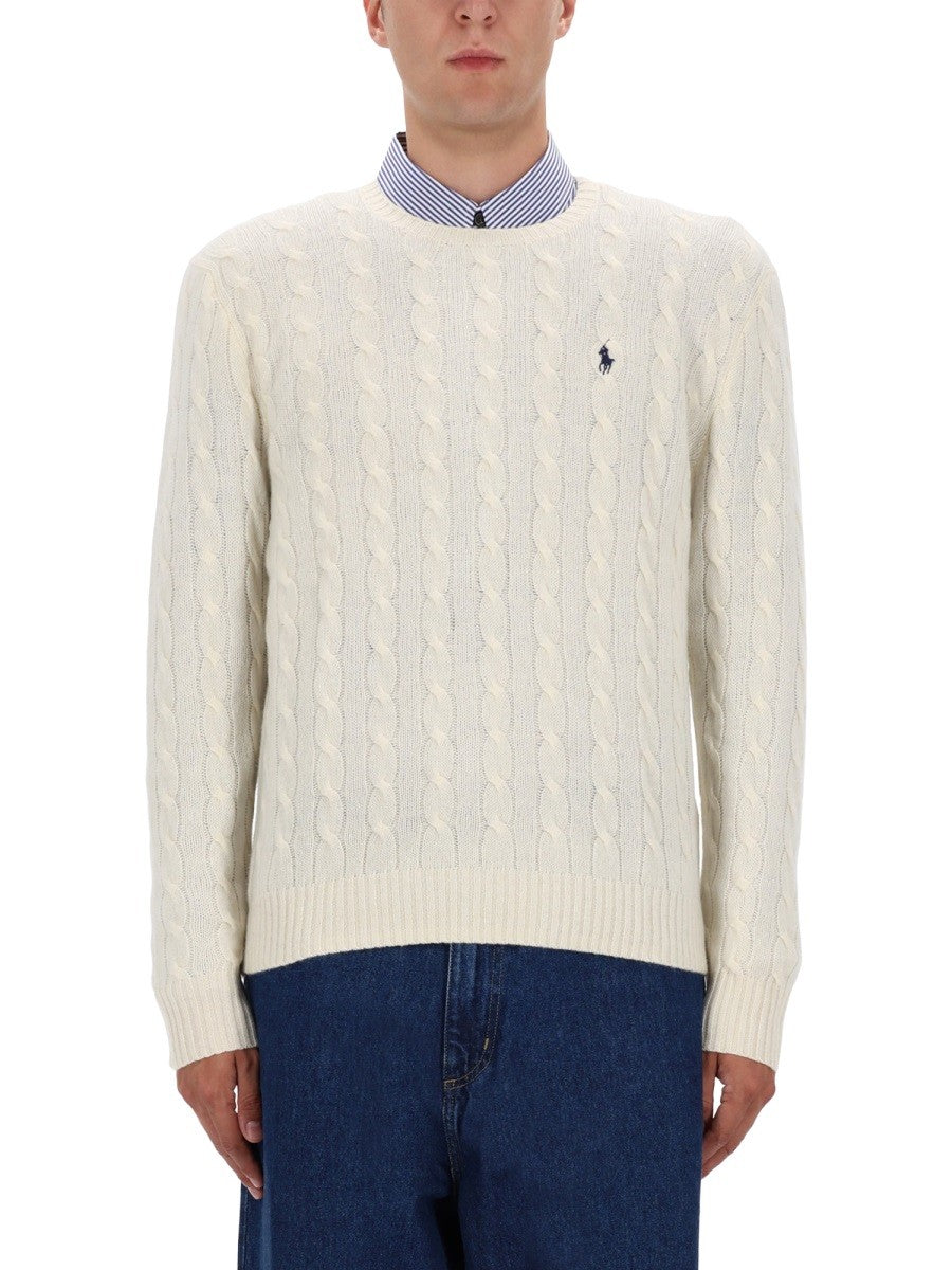 Polo Ralph Lauren WOOL AND CASHMERE CABLE KNIT SWEATER