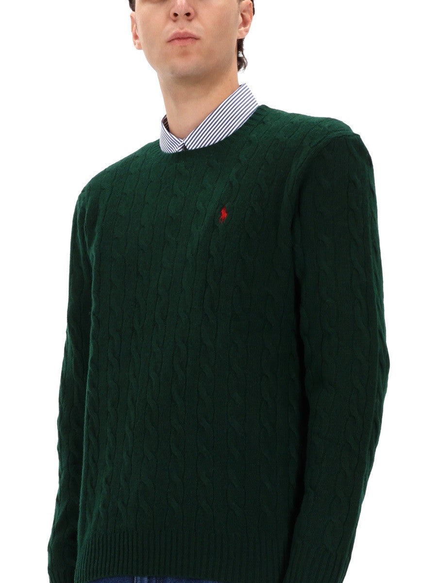 Polo Ralph Lauren WOOL AND CASHMERE CABLE KNIT SWEATER