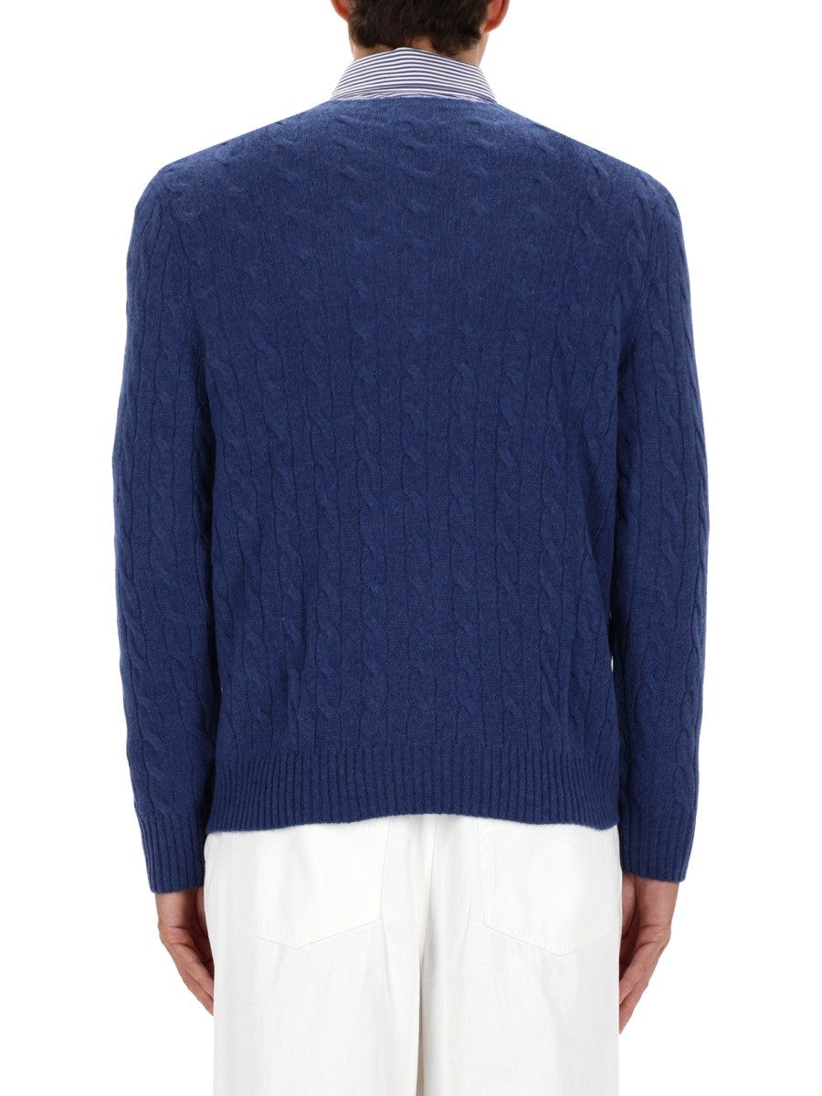 Polo Ralph Lauren WOOL AND CASHMERE CABLE KNIT SWEATER