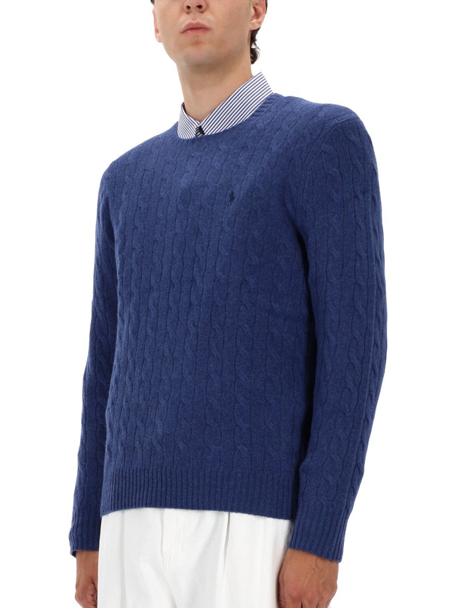 Polo Ralph Lauren WOOL AND CASHMERE CABLE KNIT SWEATER