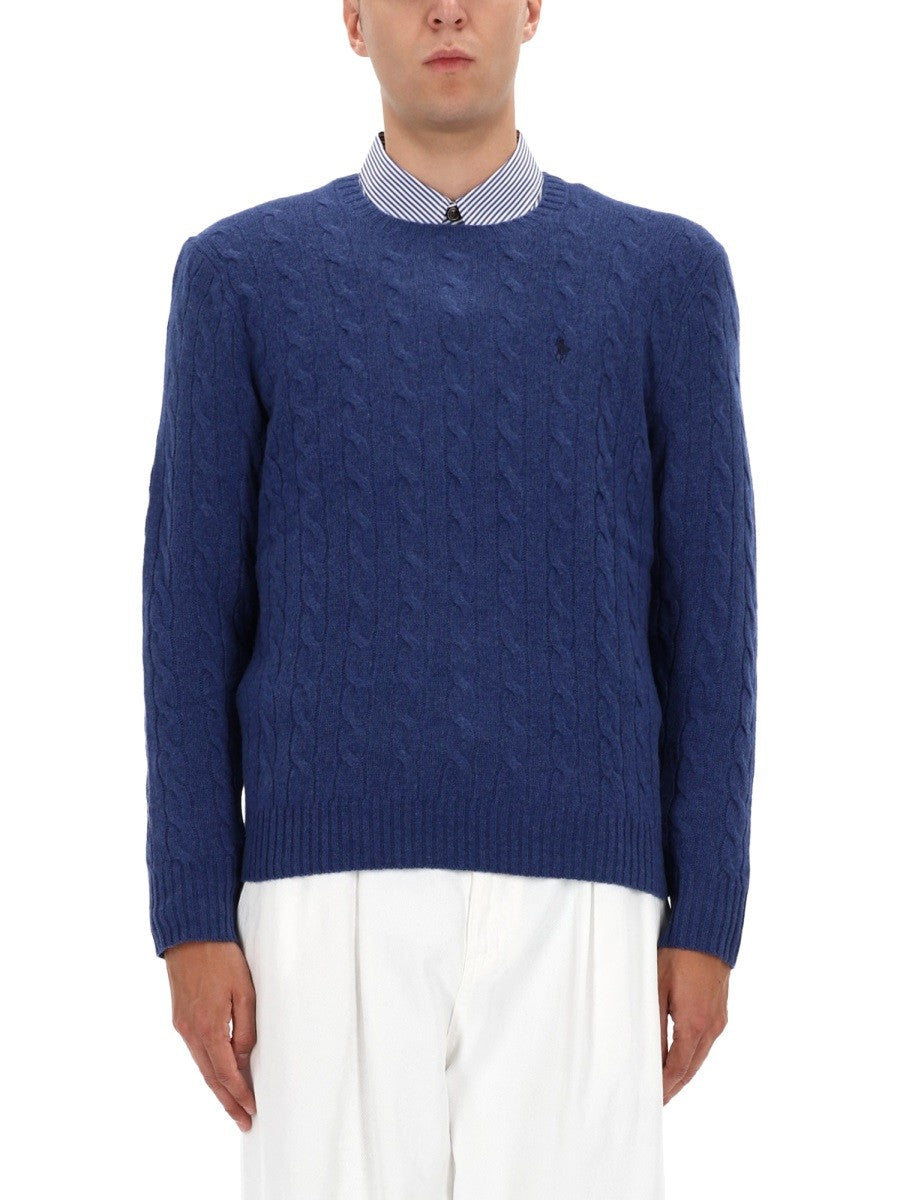 Polo Ralph Lauren WOOL AND CASHMERE CABLE KNIT SWEATER