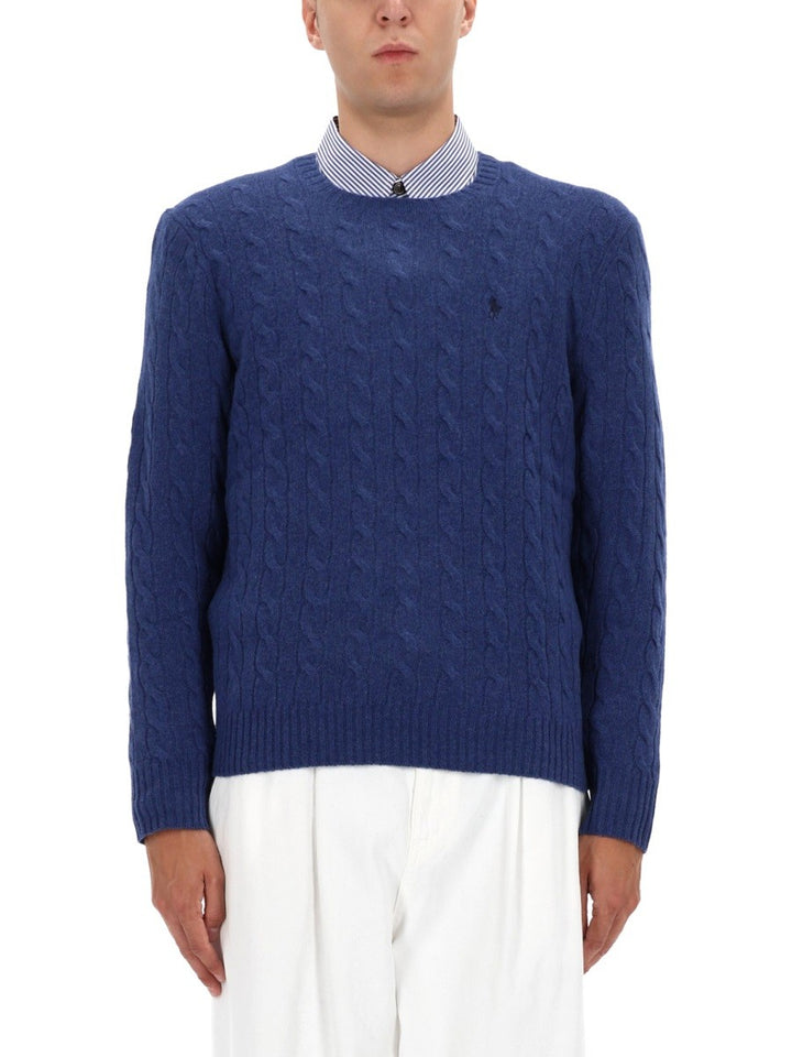 Polo Ralph Lauren WOOL AND CASHMERE CABLE KNIT SWEATER