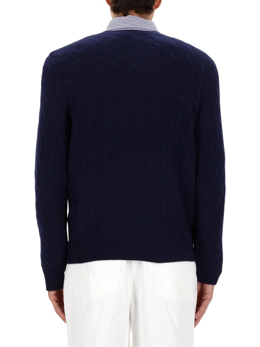 Polo Ralph Lauren WOOL AND CASHMERE CABLE KNIT SWEATER