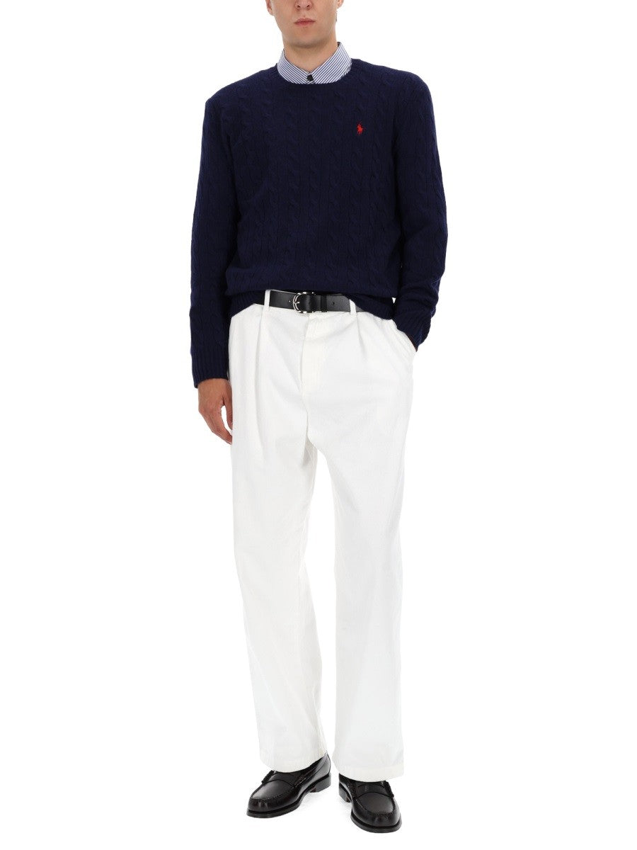 Polo Ralph Lauren WOOL AND CASHMERE CABLE KNIT SWEATER
